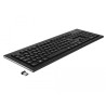 Delock USB Tastatur 2,4 GHz kabellos schwarz (Water-Drop)