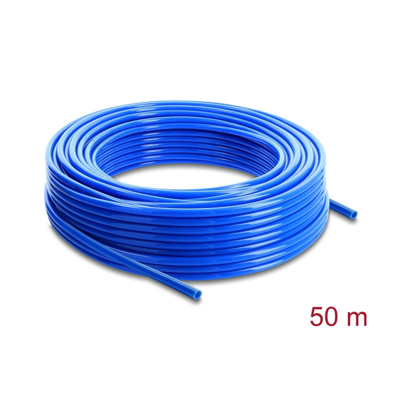 Delock Pneumatikschlauch 8 x 5 mm 50 m Rolle blau