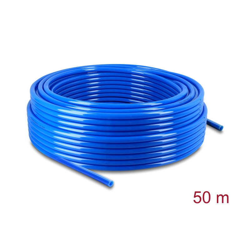 Delock Pneumatikschlauch 12 x 8 mm 50 m Rolle blau