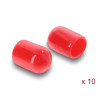 Delock Staubschutz für SMA Stecker 10 Stück Silikon rot