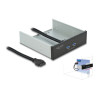 Delock Front Panel 5.25″ mit 2 x USB 5 Gbps Typ-A Ports