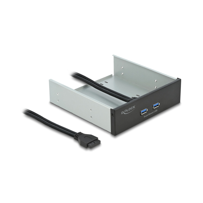 Delock Front Panel 5.25″ mit 2 x USB 5 Gbps Typ-A Ports