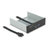 Delock Front Panel 5.25″ mit 2 x USB 5 Gbps Typ-A Ports