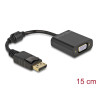 Delock Adapter DisplayPort 1.2 Stecker zu VGA Buchse schwarz