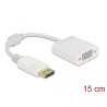 Delock Adapter DisplayPort 1.2 Stecker zu VGA Buchse weiß