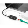 Delock USB Type-C™ Adapter zu Gigabit LAN mit Power Delivery 100 Watt