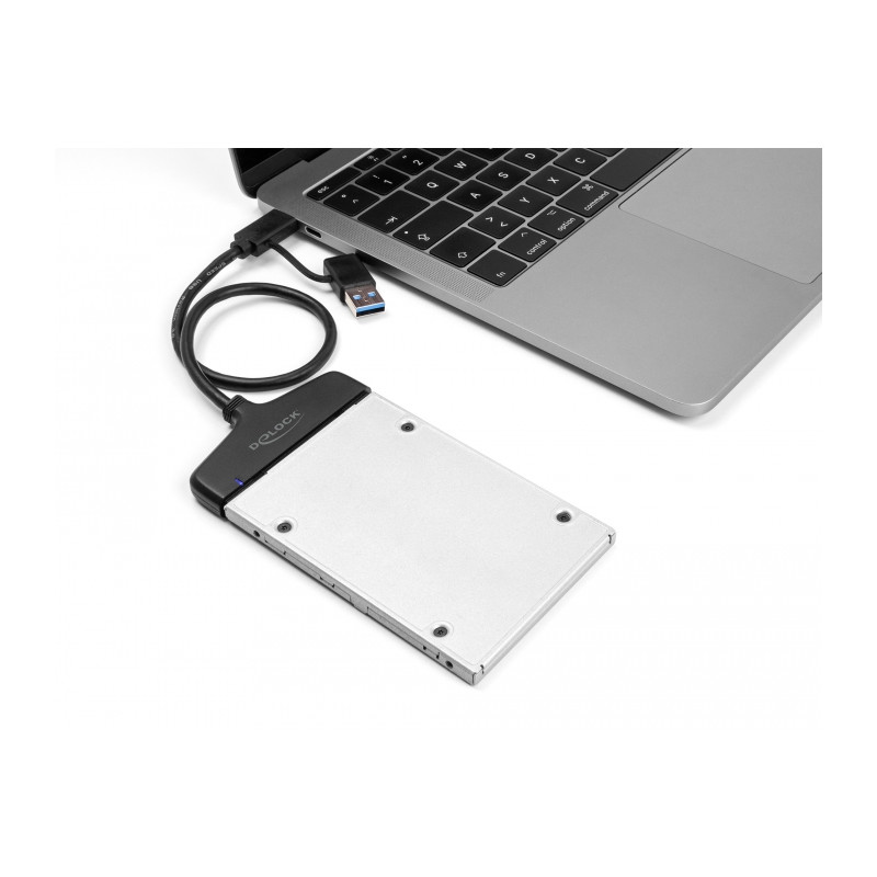 Delock USB zu SATA 6 Gb/s Konverter mit USB Type-C™ oder USB Typ-A Anschluss