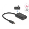 Delock Adapter HDMI Buchse zu USB Type-C™ Stecker (DP Alt Mode) 4K mit PD 100 W