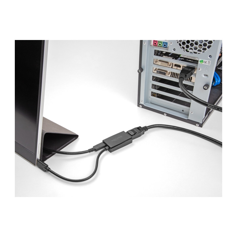 Delock Adapter DisplayPort Buchse zu USB Type-C™ Stecker (DP Alt Mode) 4K mit PD 85 W