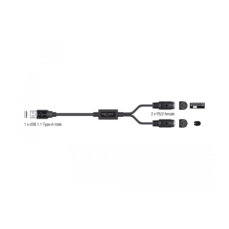 Delock USB zu PS/2 Adapter