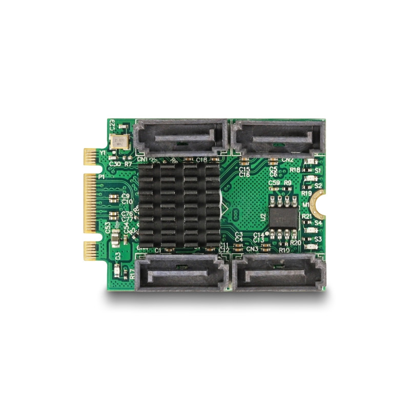 Delock Konverter M.2 Key B+M Stecker zu 4 x SATA Stecker mit RAID und HyperDuo