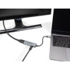 Delock USB Type-C™ Adapter zu HDMI 4K 60 Hz und Headset und Mikrofonschluss + USB Type-C™ PD 95 W
