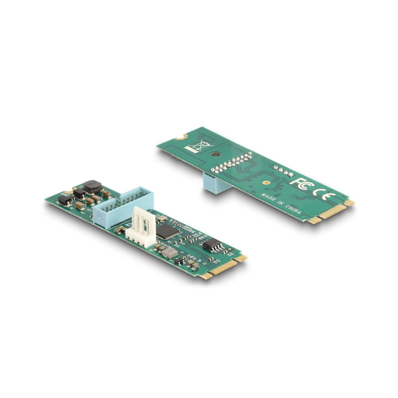 Delock Konverter M.2 Key B+M Stecker zu 2 x USB 5 Gbps Typ-A Buchse mit 50 cm Kabel