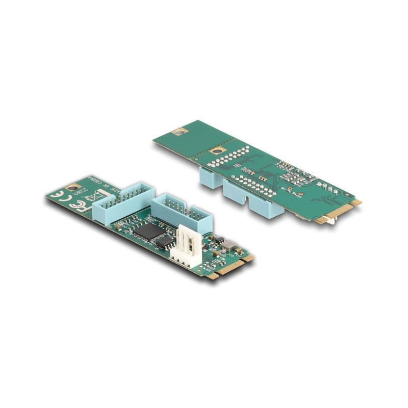 Delock Konverter M.2 Key B+M Stecker zu 4 x USB 5 Gbps Typ-A Buchse mit 50 cm Kabel