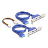 Delock Konverter M.2 Key B+M Stecker zu 4 x USB 5 Gbps Typ-A Buchse mit 50 cm Kabel