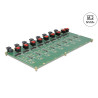 Delock M.2 Testboard für 8 x M.2 NVMe Key M SSD mit SFF-8643 Anschluss