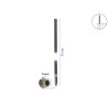 Delock LPWAN 433 + 868 MHz Antenne N Buchse 2 dBi 72 cm omnidirektional starr outdoor grau