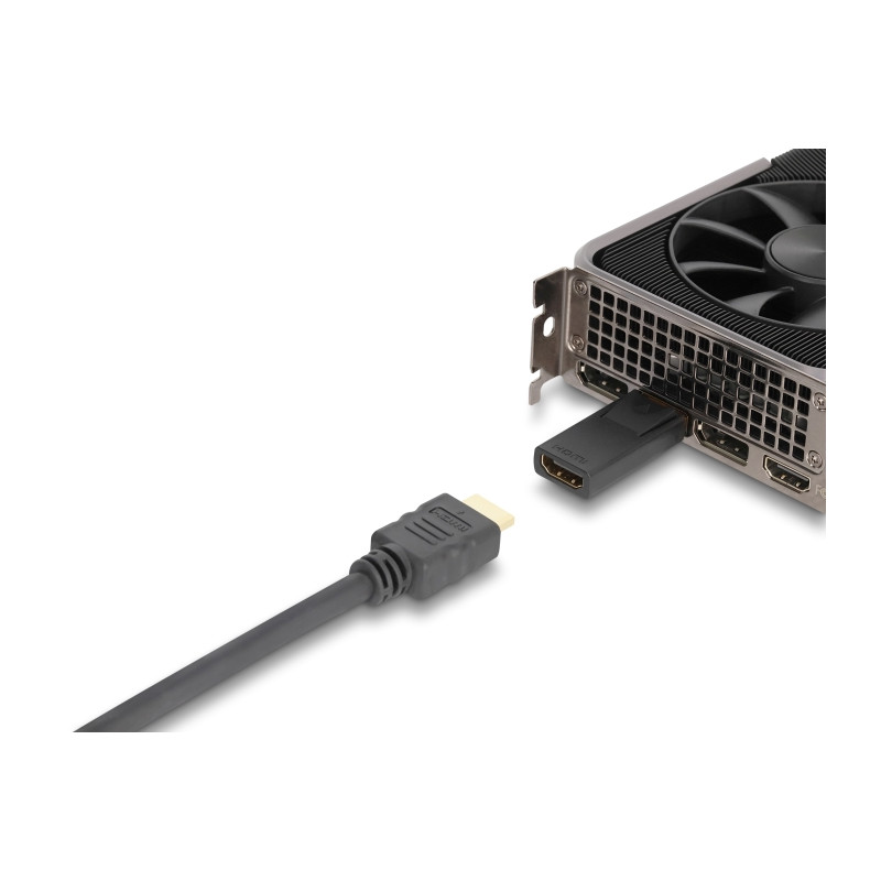 Delock Aktiver DisplayPort 1.2 zu HDMI Adapter 4K mit HDR Funktion
