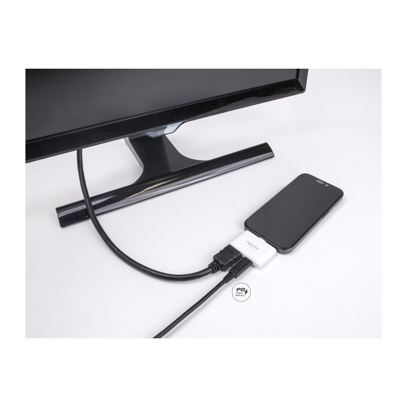 Delock USB Type-C™ Adapter zu HDMI 4K 60 Hz und USB Type-C™ Daten + PD 94 W