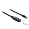 Navilock Anschlusskabel für M8 GNSS-Empfänger USB 2.0 Type-C™ Stecker zu M8 Buchse wasserdicht 1,2 m