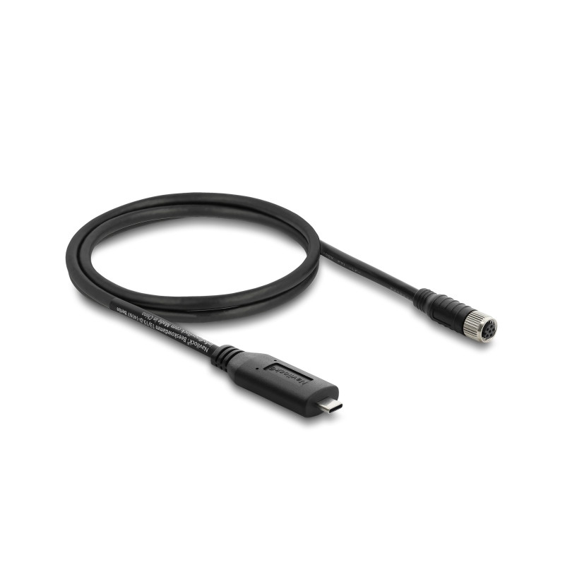 Navilock Anschlusskabel für M8 GNSS-Empfänger USB 2.0 Type-C™ Stecker zu M8 Buchse wasserdicht 1,2 m