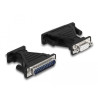 Delock Adapter USB 2.0 Typ-A zu 1 x Seriell RS-232 D-Sub 9 + Adapter D-Sub 25