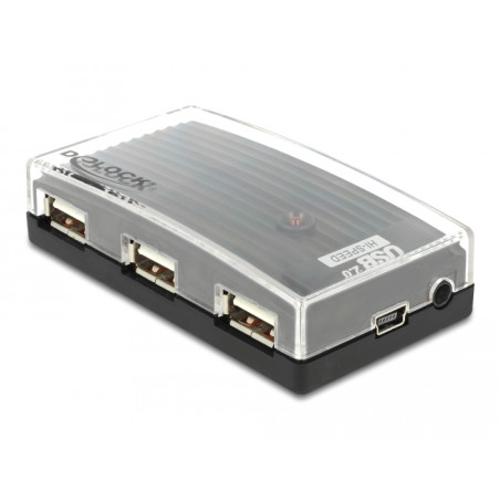 Delock USB 2.0 Externer Hub 4 Port