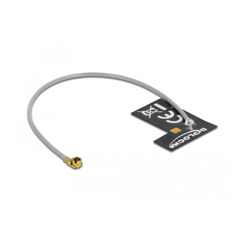 Delock WLAN 802.11 b/g/n Antenne I-PEX Inc., MHF® I Stecker 2 dBi 1.13 10 cm FPC intern Klebemontage