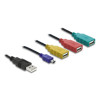 Delock USB 2.0 externes 4 Port Hub Kabel