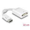 Delock Adapter DisplayPort 1.1 Stecker - DVI Buchse Passiv weiß