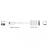 Delock Adapter DisplayPort 1.1 Stecker - DVI Buchse Passiv weiß