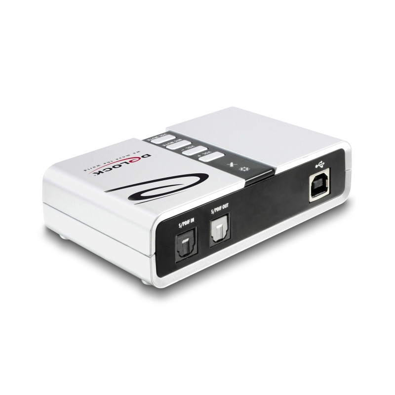 Delock USB Sound Box 7.1 mit TOSLINK Ein- und Ausgang