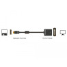 Delock Adapter DisplayPort 1.1 Stecker - DVI Buchse Passiv schwarz