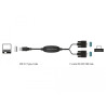 Delock Adapter USB 2.0 Typ-A - 2 x Seriell DB9 RS-232