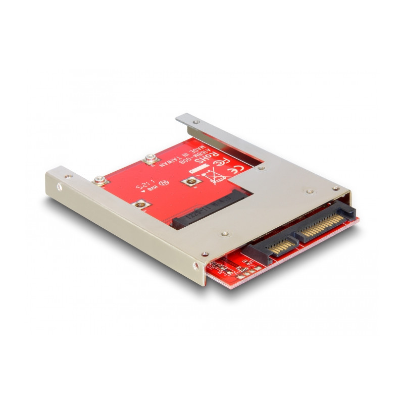Delock 2.5″ Konverter SATA 22 Pin - 1 x mSATA - 9,5 mm