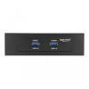 Delock Front Panel 3.5″ / 5.25″ 2 Port USB 5 Gbps mit interner 19 Pin USB 5 Gbps Pfostenbuchse