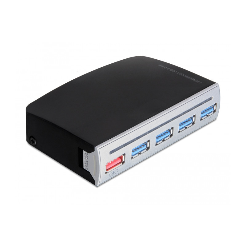 Delock 4 Port USB 5 Gbps Hub, 1 Port USB Strom intern / extern