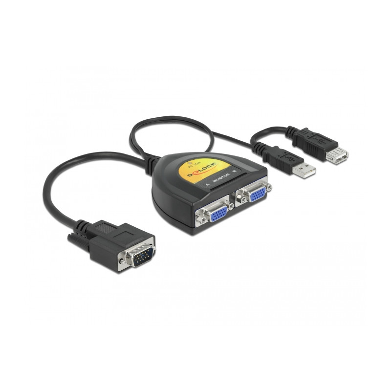 Delock 2 Port VGA Data Splitter 450 MHz