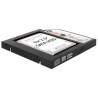 Delock Slim SATA 5.25″ Einbaurahmen (13 mm) für 1 x 2.5″ SATA HDD bis 9,5 mm