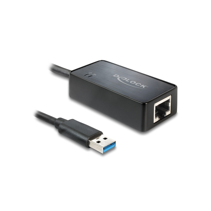 Delock USB Typ-A Netzwerk Adapter Gigabit LAN 1 x RJ45 ASIX