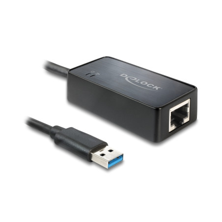 Delock USB Typ-A Netzwerk Adapter Gigabit LAN 1 x RJ45 ASIX