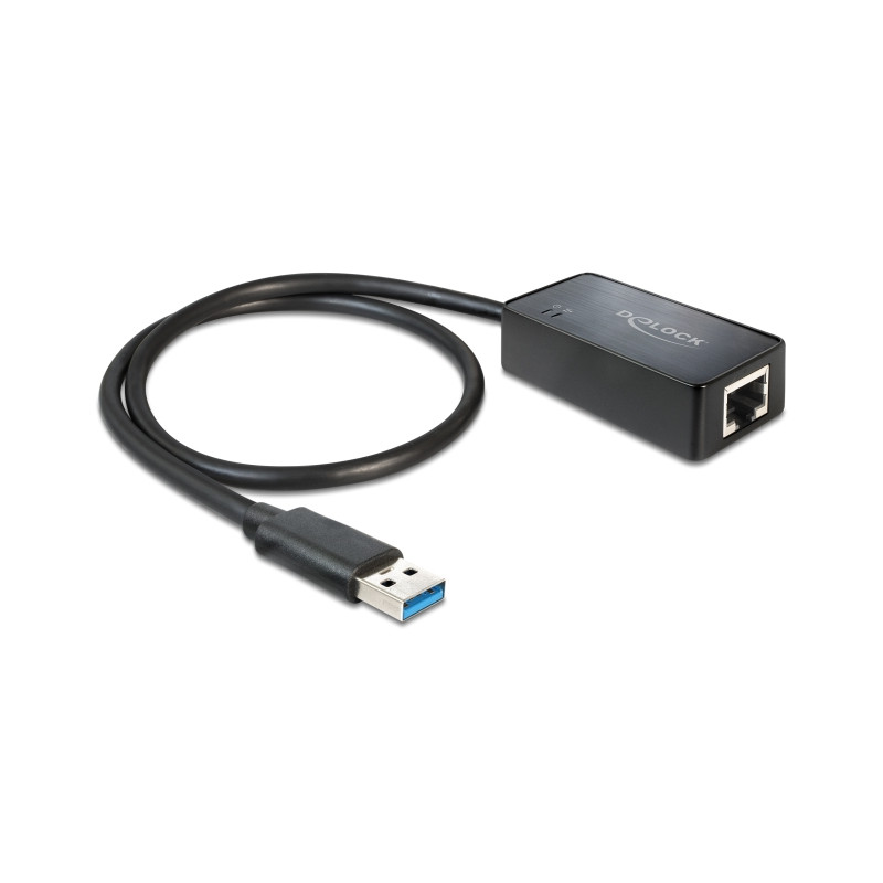 Delock USB Typ-A Netzwerk Adapter Gigabit LAN 1 x RJ45 ASIX