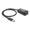 Delock USB Typ-A Netzwerk Adapter Gigabit LAN 1 x RJ45 ASIX