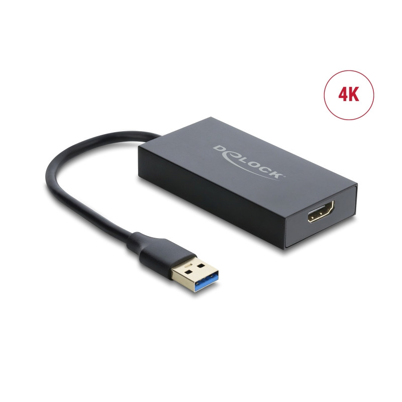 Delock Adapter USB Typ-A Stecker zu HDMI Buchse 4K