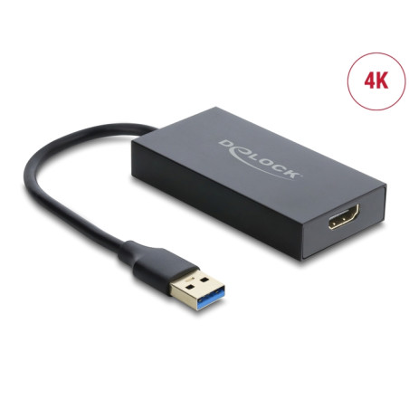 Delock Adapter USB Typ-A Stecker zu HDMI Buchse 4K