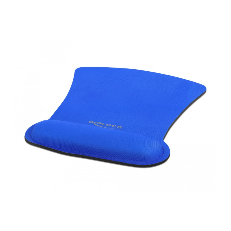 Delock Ergonomisches Mauspad mit Handballenauflage blau 255 x 207 mm