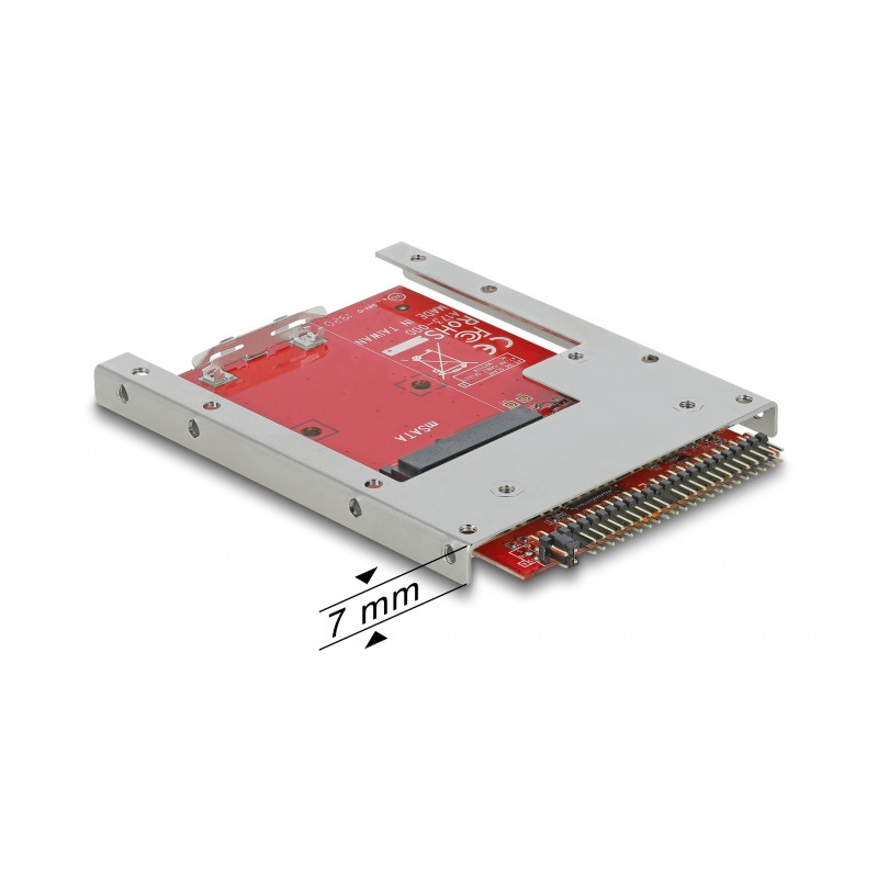 Delock Konverter IDE 44 Pin - mSATA mit 2.5″ Rahmen - 7 mm