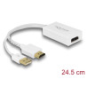 Delock Adapter HDMI-A Stecker - DisplayPort 1.2 Buchse weiß