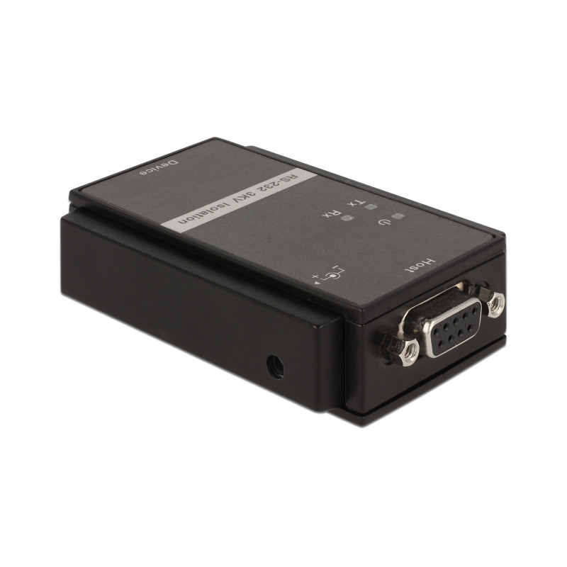Delock Isolator RS-232 D-Sub 9 Buchse zu RS-232 D-Sub 9 Stecker galvanische Trennung 3 kV