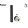 Delock Dualband WLAN WiFi 6 Antenne N Buchse 4 - 6 dBi 16,55 cm omnidirektional starr outdoor schwarz